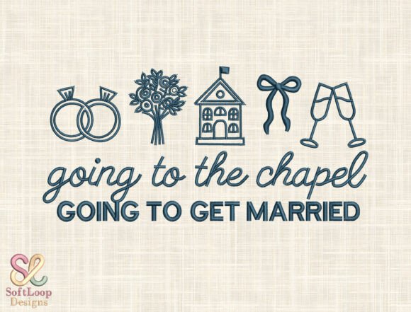 Download Wedding Icons Machine Embroidery File - Machine embroidery Collection