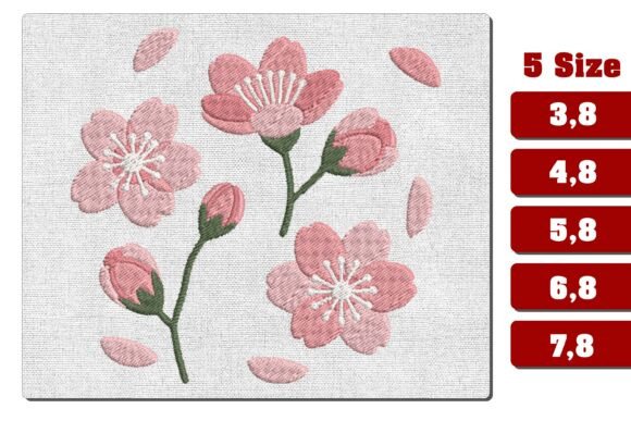 Download Cherry Blossom Machine Embroidery File - Machine embroidery Collection