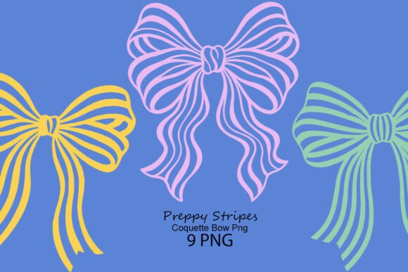 Download Preppy Stripes Coquette Bow Png - Coquette bow Collection