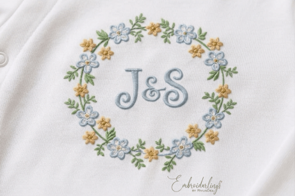 Download Baby Monogram Frame Embroidery Designs - Monogram frame Collection