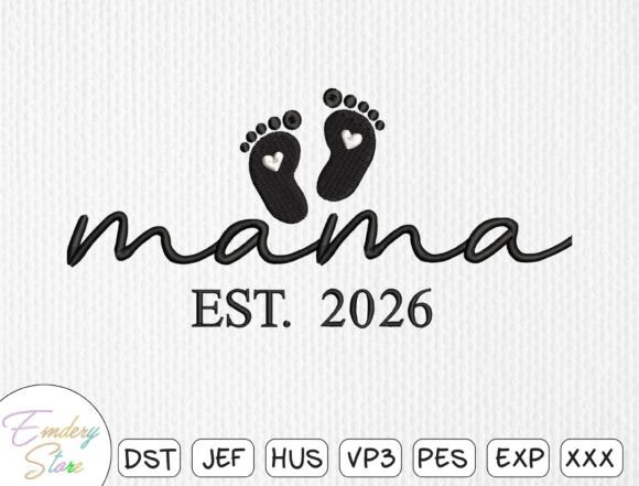 Download Mama Machine Embroidery File - Machine embroidery Collection