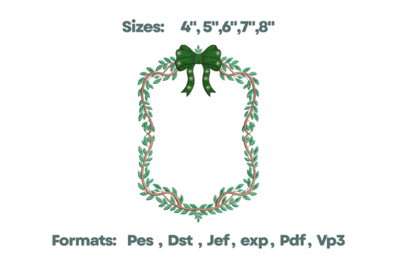 Download Elegant Vine Bow Monogram Frame - Monogram frame Collection