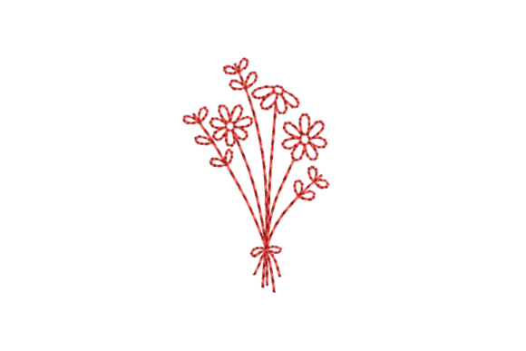 Download Flower Bouquet Machine Embroidery File - Machine embroidery Collection