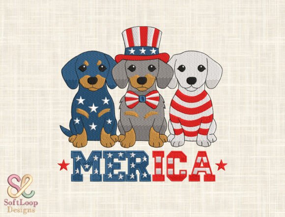 Download USA 4th of July Machine Embroidery File - Machine embroidery Collection