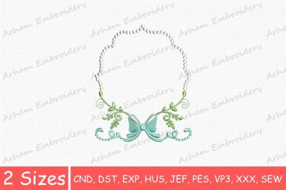 Download Elegant Beaded Monogram Frame - Monogram frame Collection