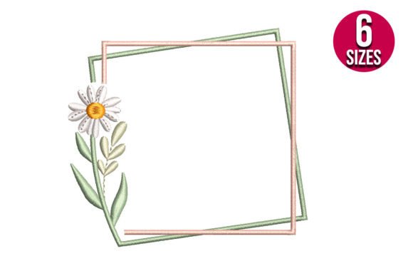Download Daisy Monogram Frame - Monogram frame Collection