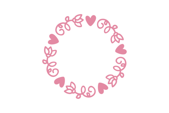 Download Pink Heart Monogram Frame - Monogram frame Collection