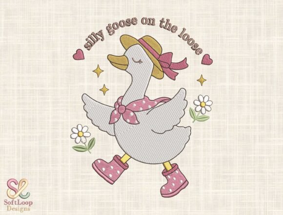 Download Funny Goose Machine Embroidery File - Machine embroidery Collection