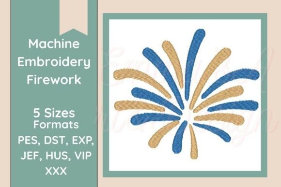 Download Fireworks Machine Embroidery Design - Machine embroidery Collection