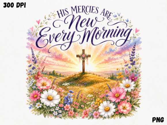 Download His Mercies Are New Every Morning PNG, C - Premium Bundle