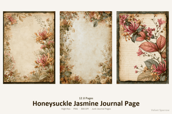 Download Ivy Morning Glory Journal Page - Premium Resources
