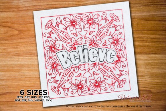 Download Believe Word Machine Embroidery - Machine embroidery Collection